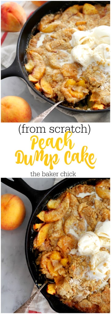 Peach Dump Cake (From Scratch)