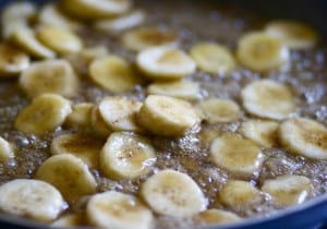 Bananas Foster Blondies