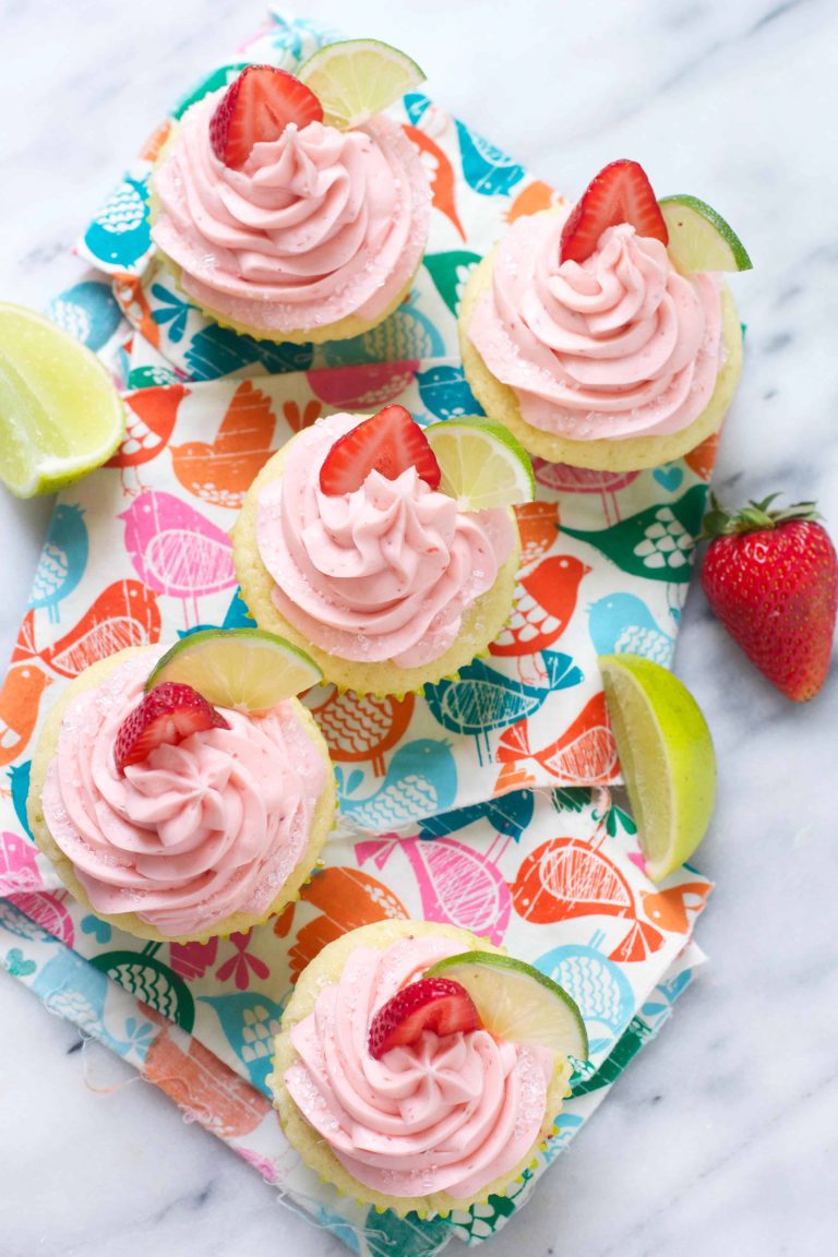 Strawberry Margarita Cupcakes