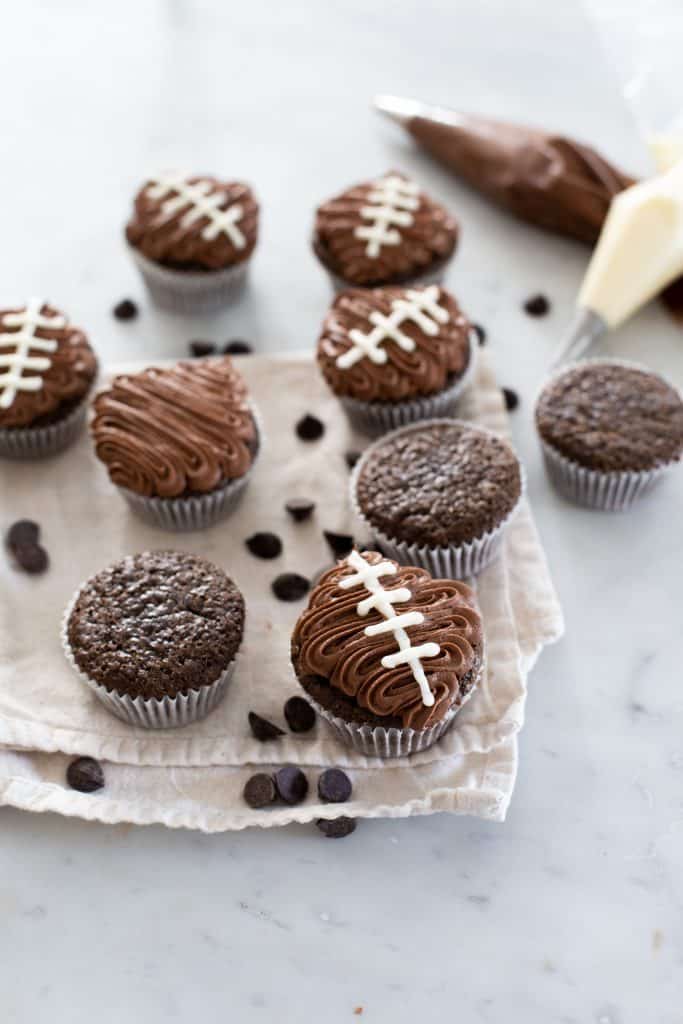 Football Cupcakes