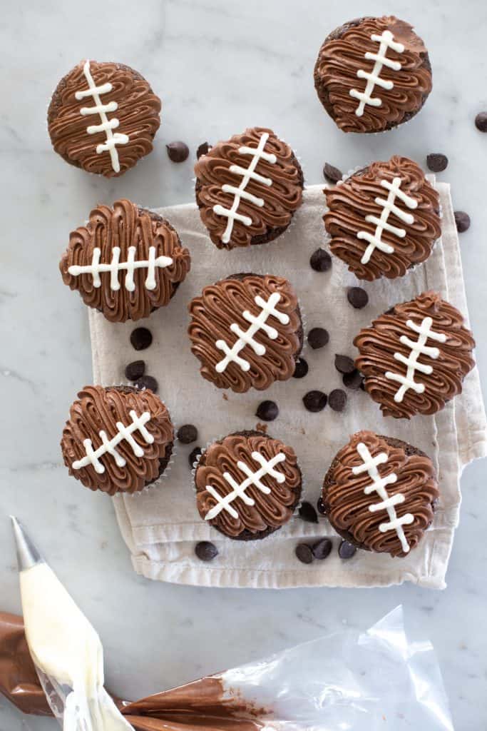 Football Cupcakes