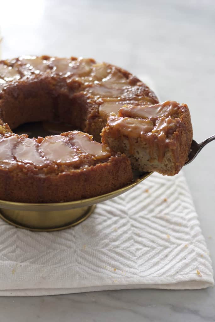 Caramel Apple Upside Down Cake