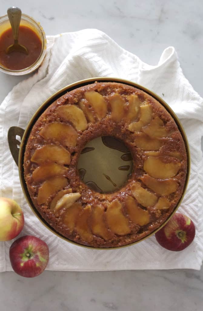 Caramel Apple Upside Down Cake