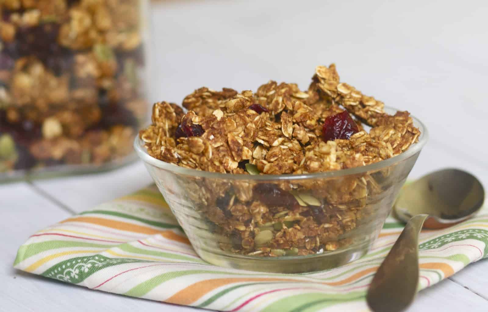 Pumpkin Spice Granola- and Giveaway Winner Announced!