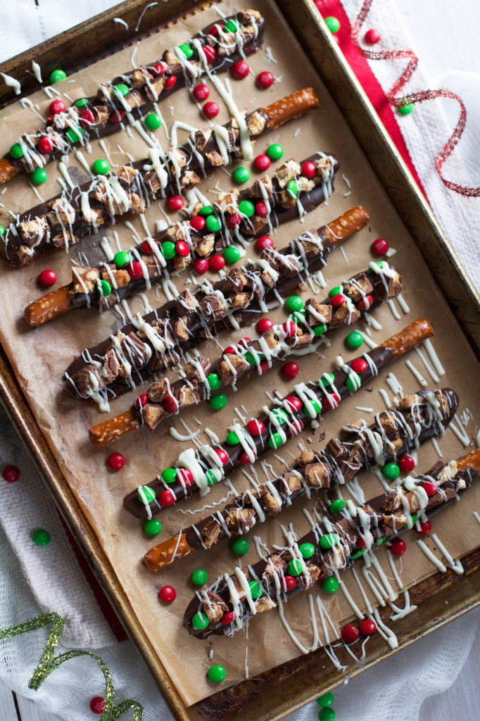 Candy-Covered-Chocolate-Dipped Pretzels