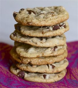 Chocolate Chip Toffee Cookies with Sea Salt