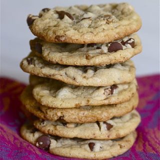 Chocolate Chip Toffee Cookies with Sea Salt