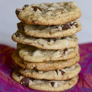 Chocolate Chip Toffee Cookies with Sea Salt