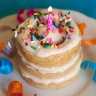 Mini Tin Can Birthday Cake- The Baker Chick