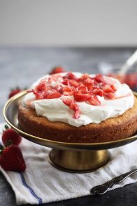 Homemade Strawberry Cake with Buttermilk