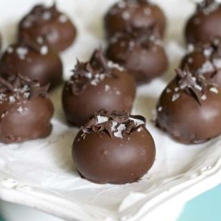 Salted Caramel Cookie Dough Truffles