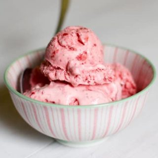 Strawberry Sour Cream Ice Cream