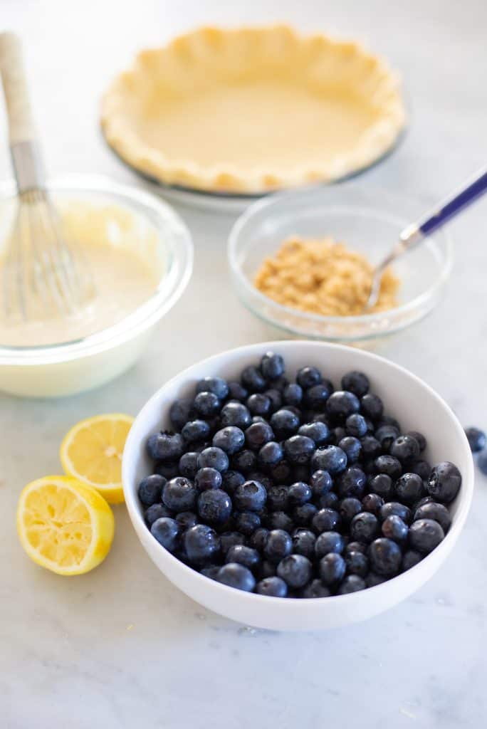 Blueberry Cream Pie- Ingredients