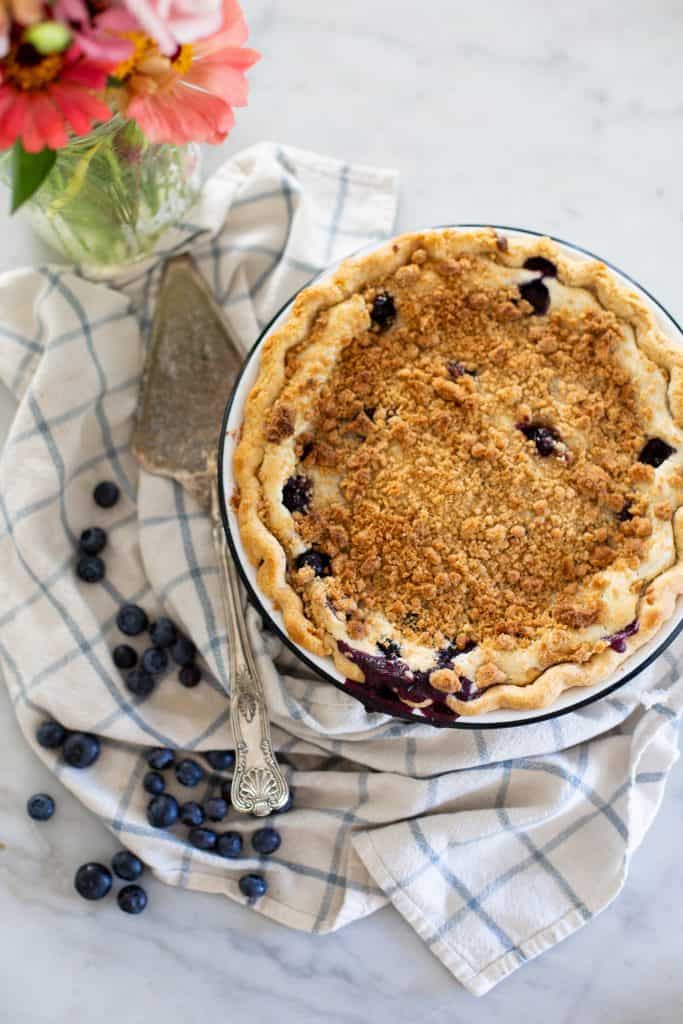 Blueberry Cream Pie