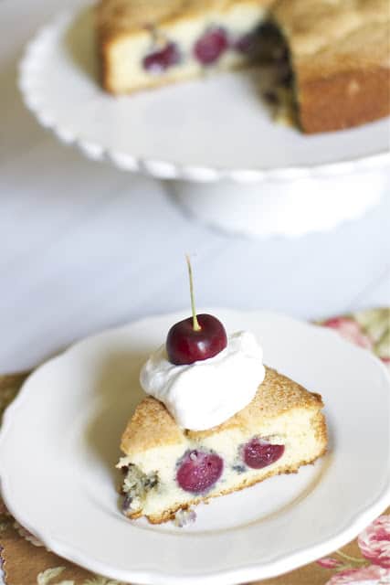 Sweet Cherry Buttermilk Cake