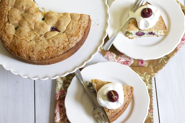 Sweet Cherry Buttermilk Cake