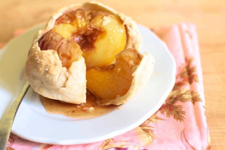 Individual Whole Peach Pies