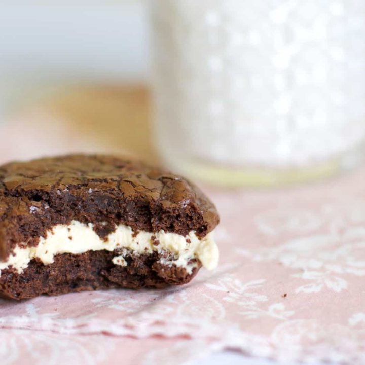 Salted Caramel Brownie Pies