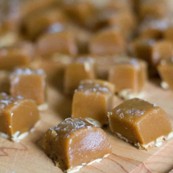 Salted Pumpkin Caramels