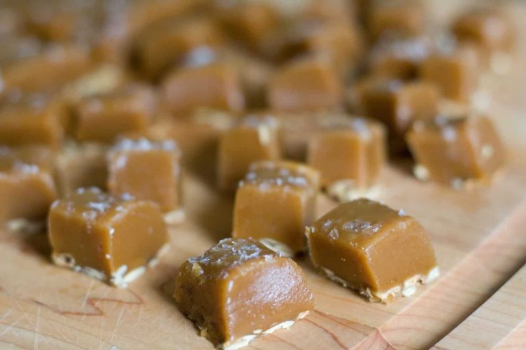 Salted Pumpkin Caramels