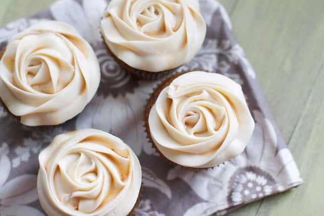Butternut Squash Cupcakes with Maple Cream Cheese Frosting