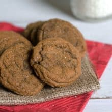 Soft and Chewy Ginger Cookies