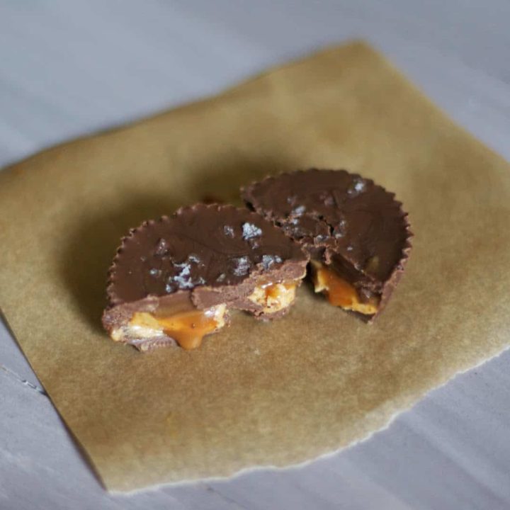 Salted Caramel Peanut Butter Cups