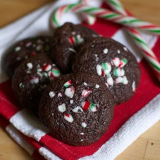 Chewy Chocolate Peppermint Cookies