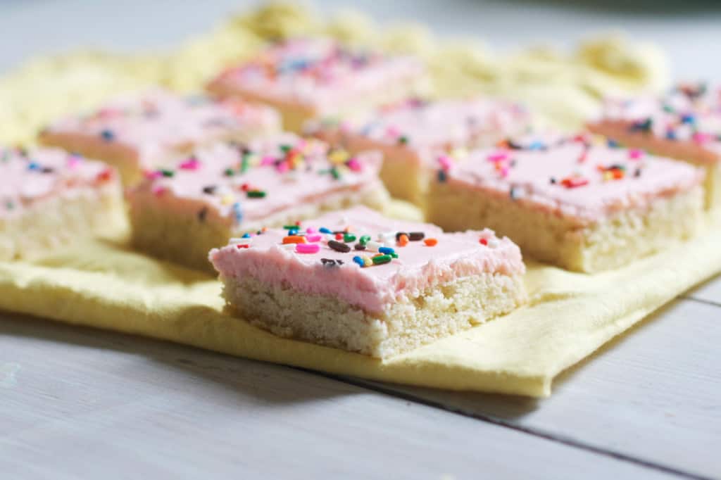 Sugar Cookie Bars- The Baker Chick