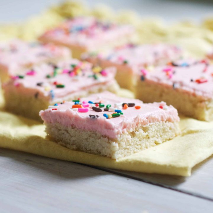 Sugar Cookie Bars- The Baker Chick