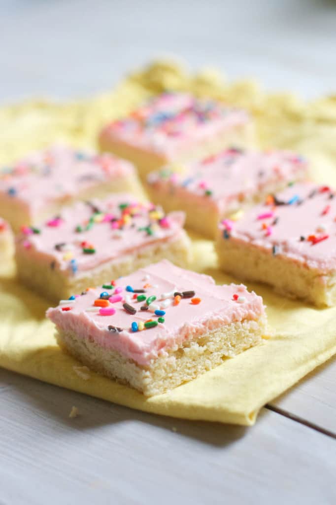 Sugar Cookie Bars- The Baker Chick