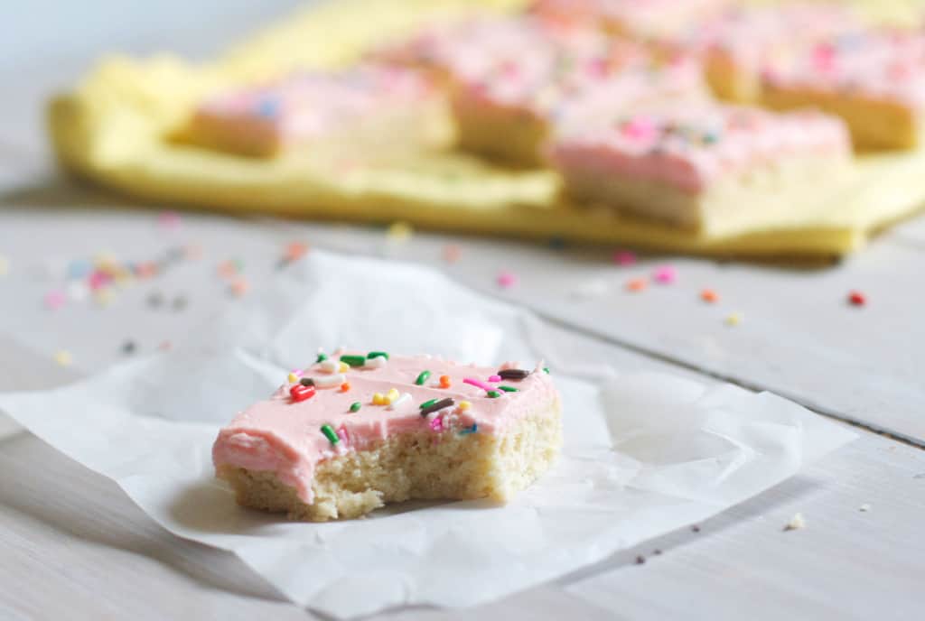 Sugar Cookie Bars- The Baker Chick