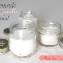 DIY Homemade Soy Candle Tutorial