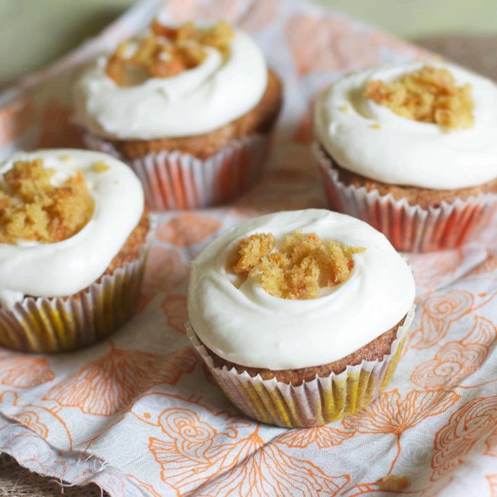 Classic Carrot Cupcakes with Cream Cheese Frosting