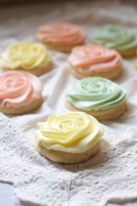 Pastel “Rose” Sugar Cookies