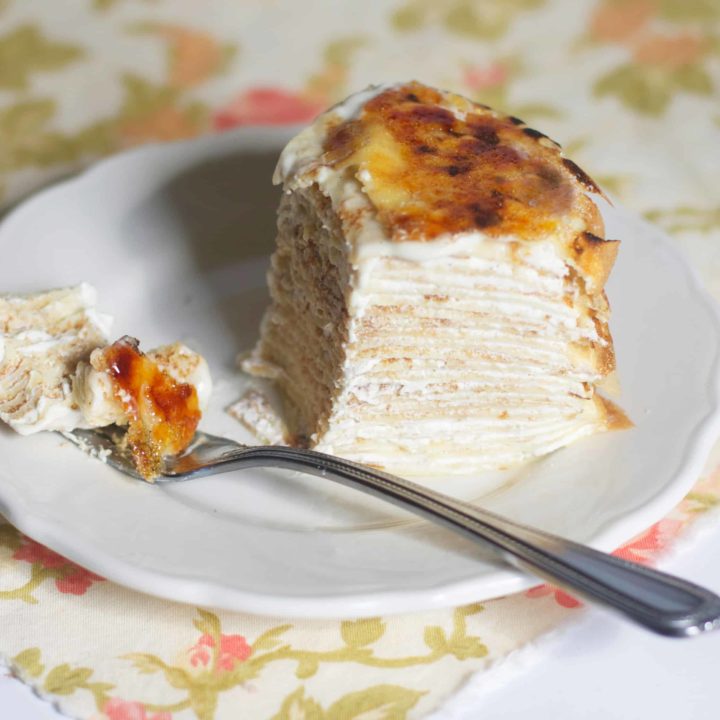 Creme Bruleé Crepe Cake