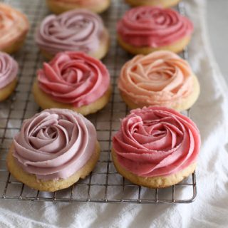 Pastel “Rose” Sugar Cookies