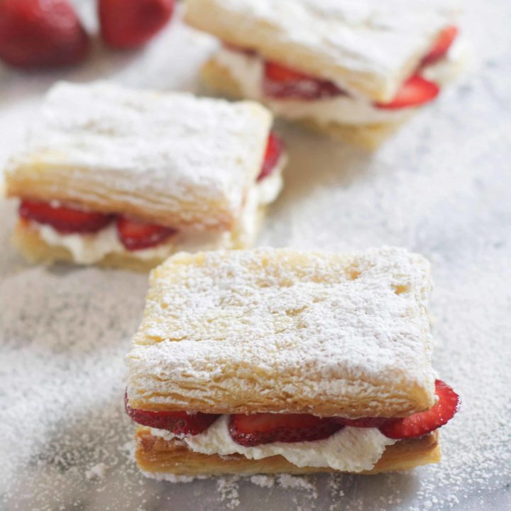 Strawberry & Cream Napoleans