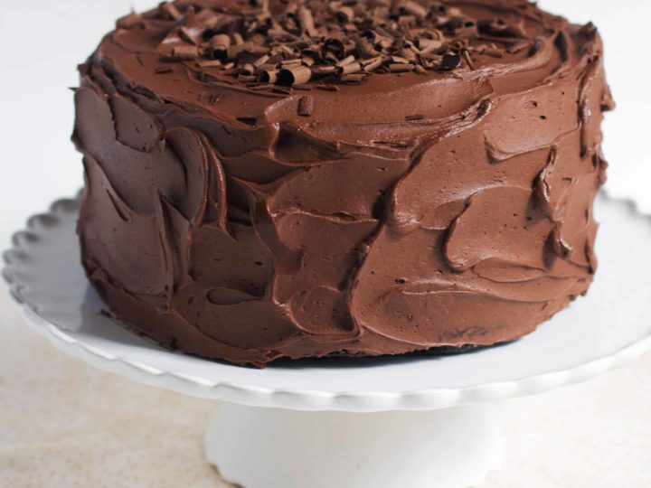 Easy Kids Birthday Cake: Chocolate Cake with Chocolate Buttercream Frosting  - Nutritious Eats