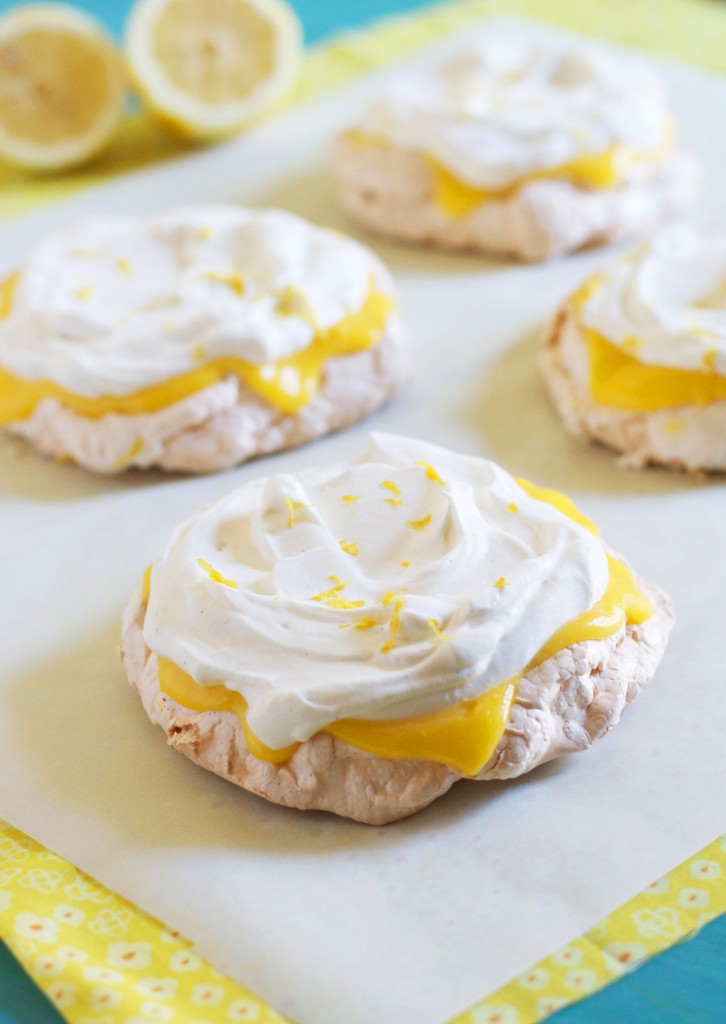 Lemon Cream Pavlovas