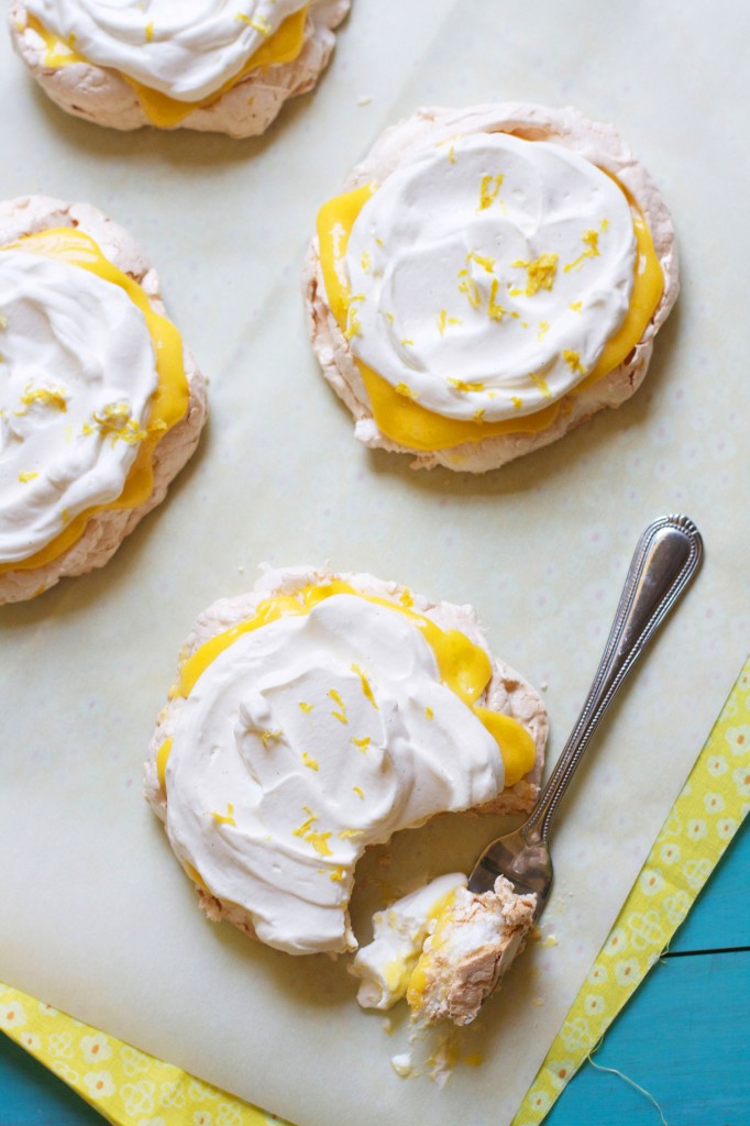 Lemon Cream Pavlovas