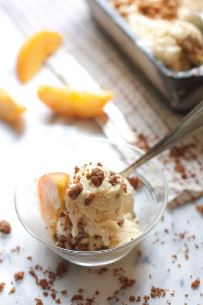 Peach Cobbler Ice Cream