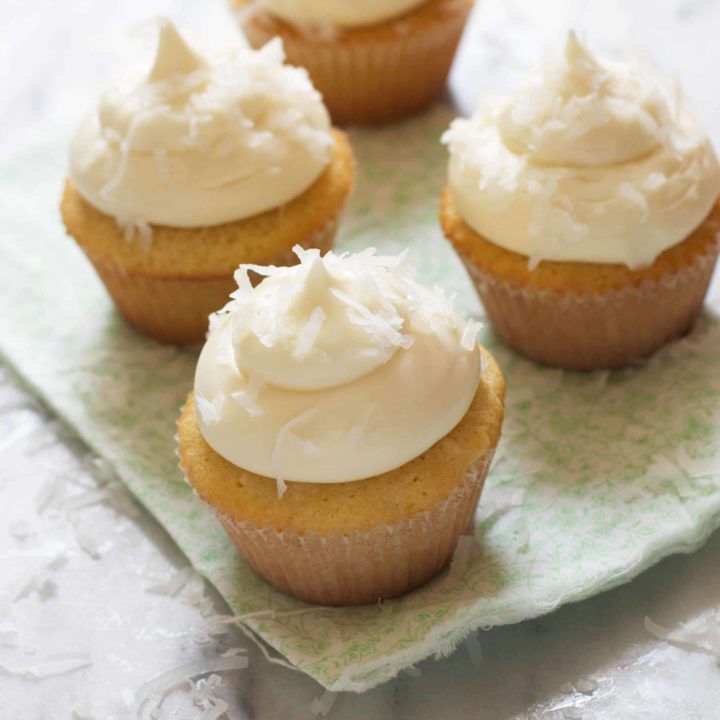 Creamy Coconut Cupcakes