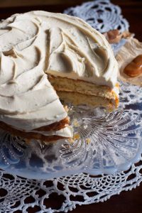 Salted Caramel Vanilla Bean Layer Cake