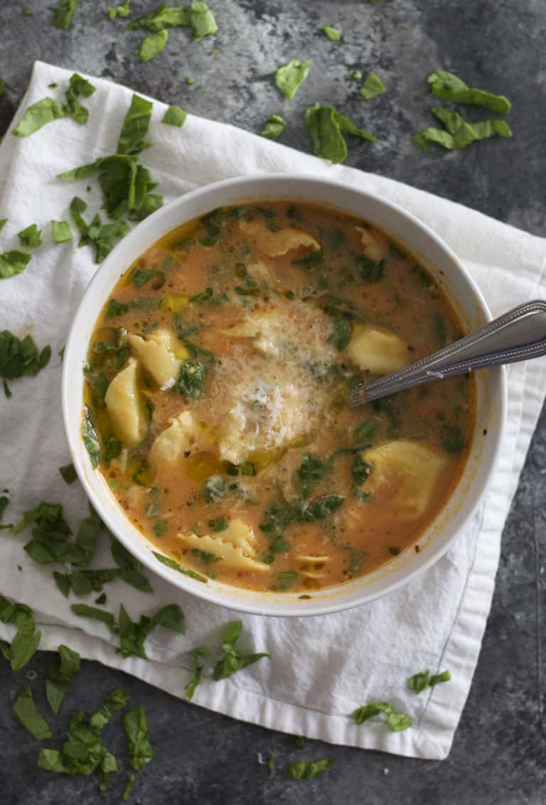 Quick and Easy Tortellini Soup