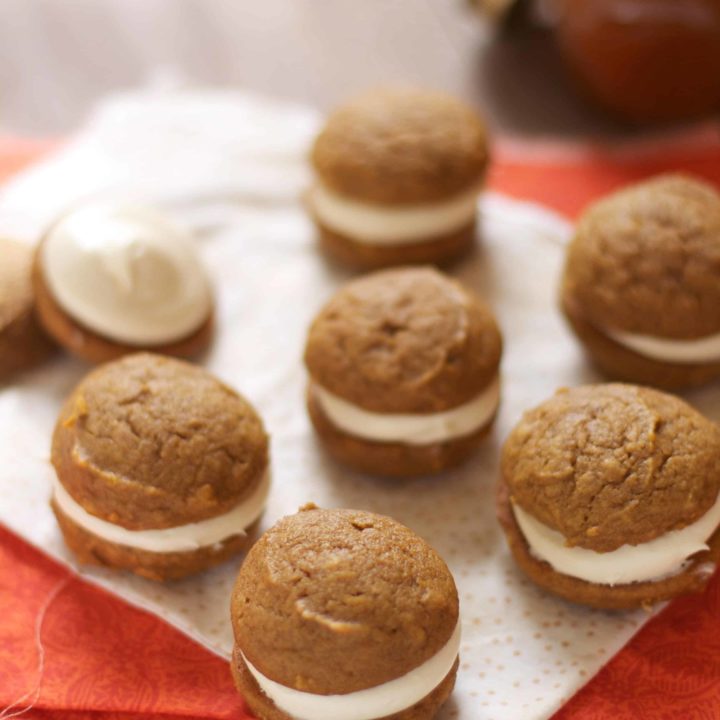 Pumpkin Salted Caramel Whoopie Pies