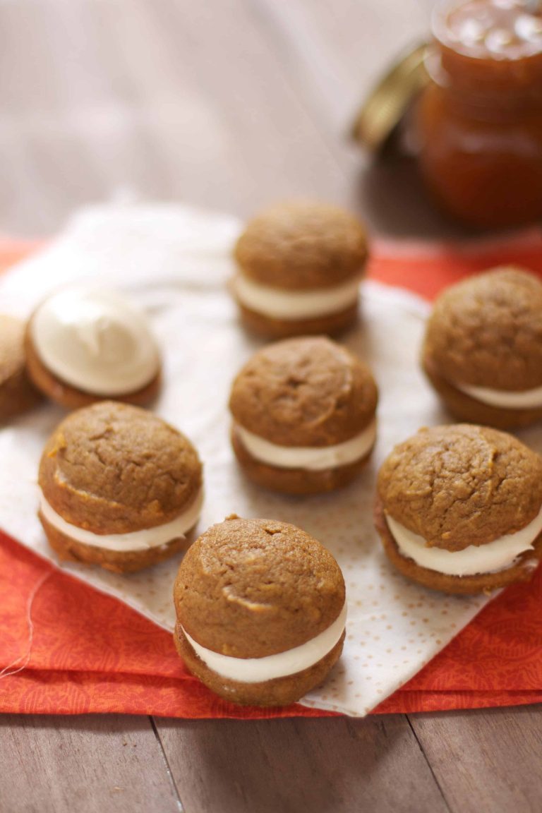 Pumpkin Salted Caramel Whoopie Pies