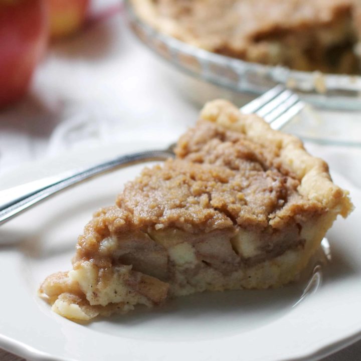 Brown Butter Apple Custard Pie