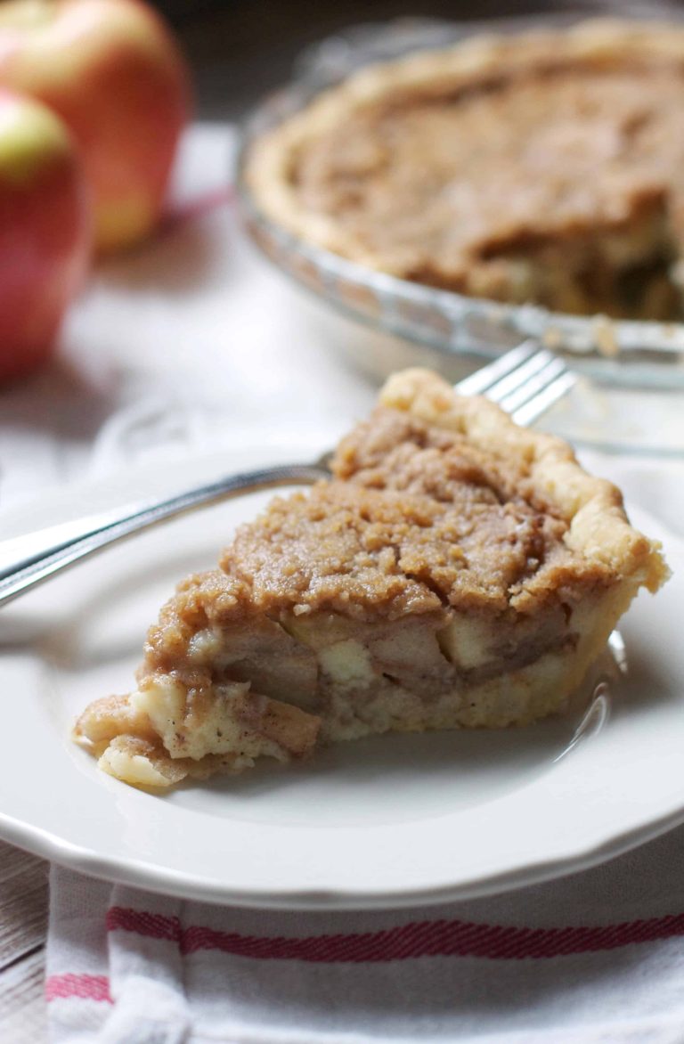 Brown Butter Apple Custard Pie