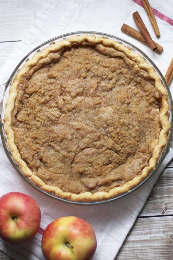 Brown Butter Apple Custard Pie